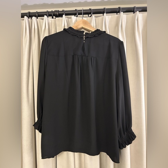 Reitmans Black Ruffle Blouse XXL - Picture 3 of 6